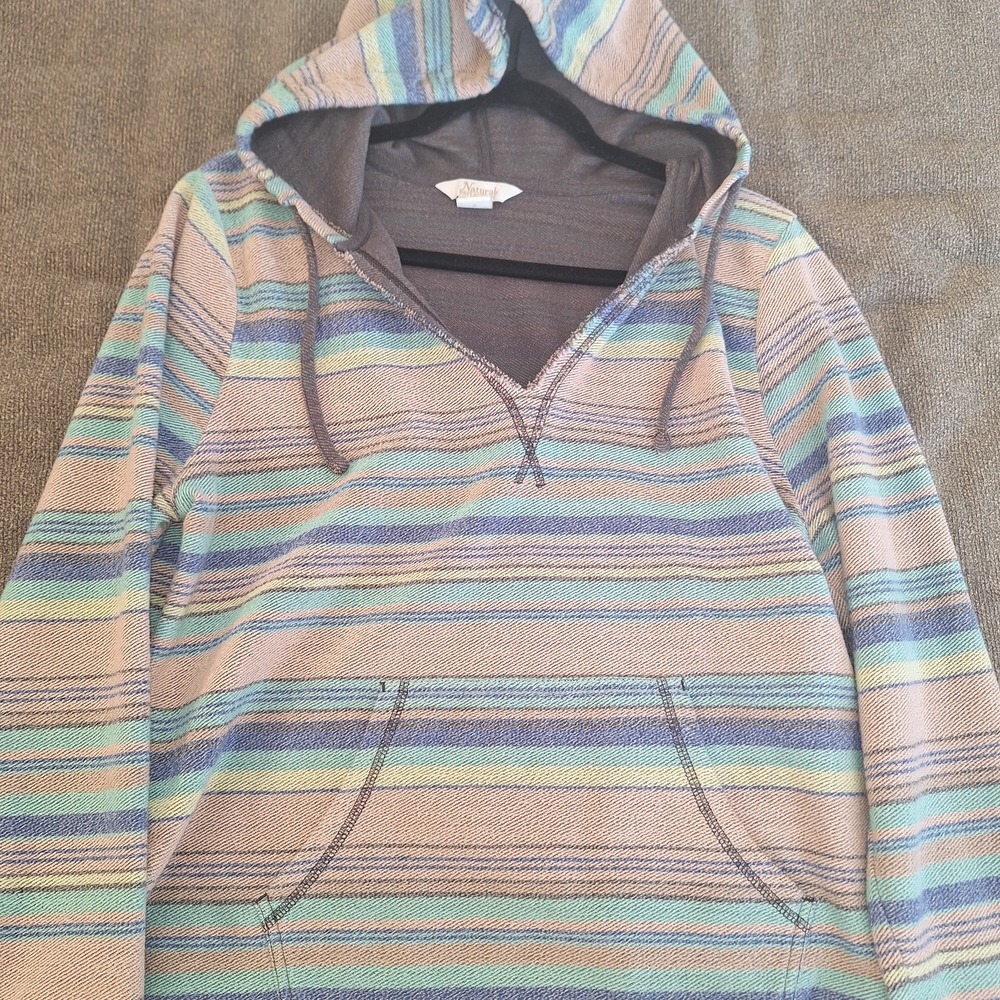 Natural Reflections Gray Knit Hoodie